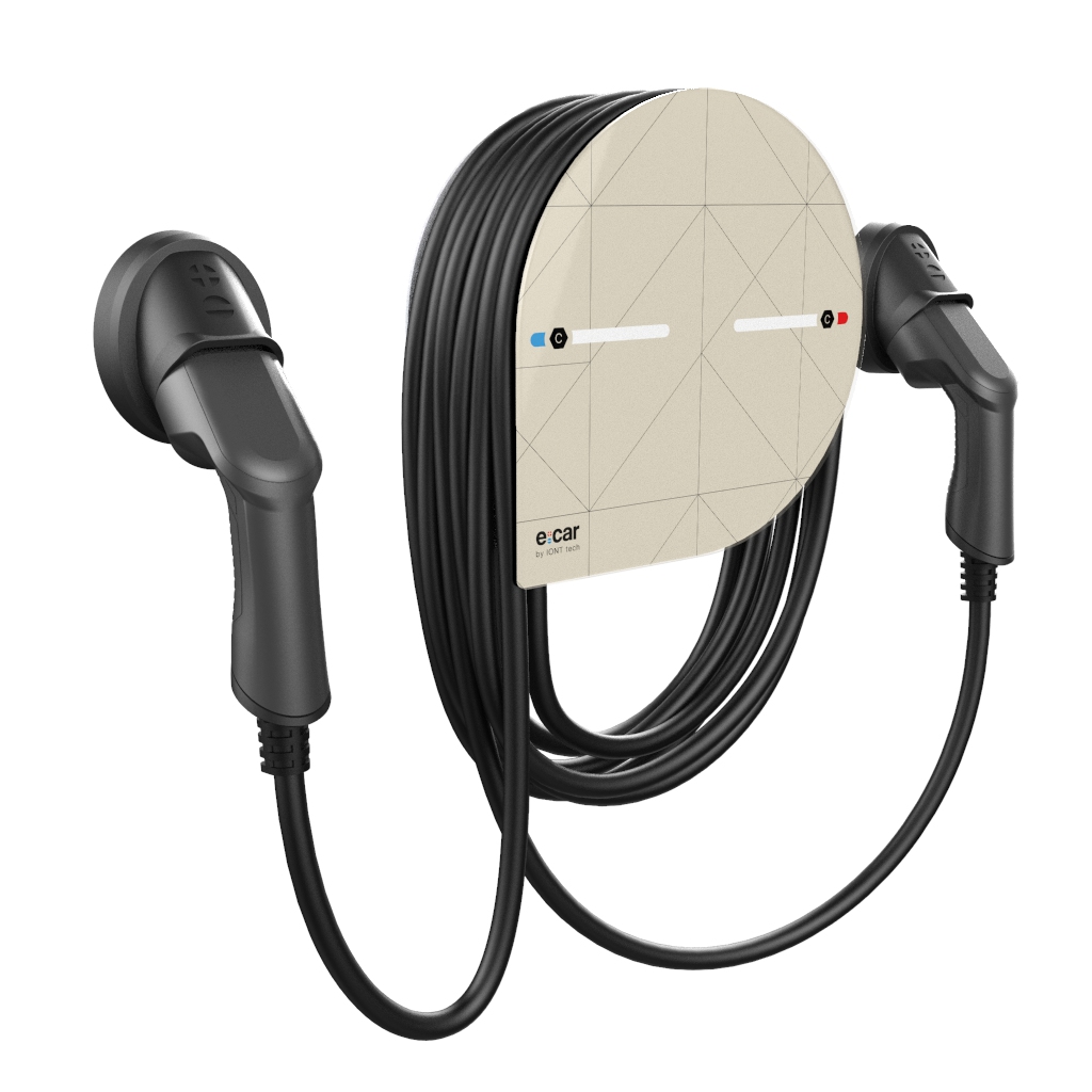 Wallbox e:car WALL double kabel / kabel SMART (Burberry stripes, Standardní délka 5 m)